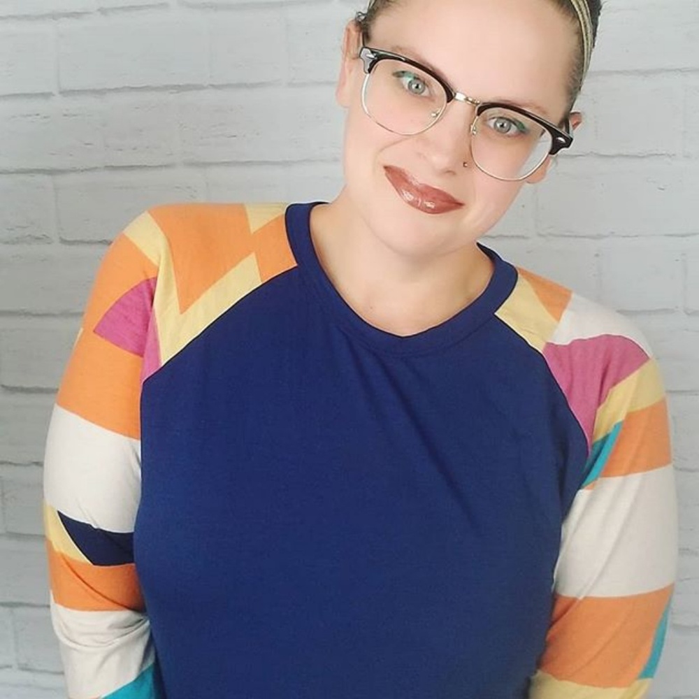 • {LuLaRoe} Geo Blue Randy